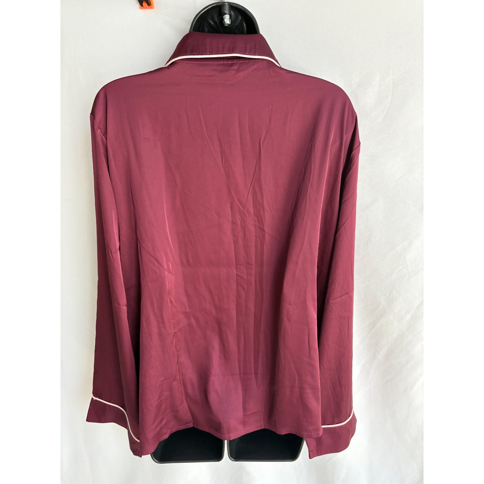 Bare Necessities Nwt Burgundy The Washed Satin Sleepshirt Pajamas Classy 2xl Xxl — image 5 of 8